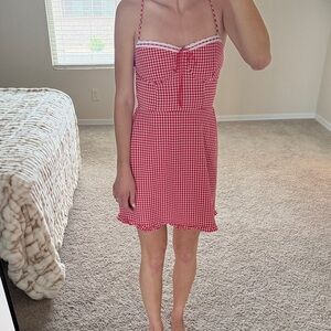 Red Gingham Sundress